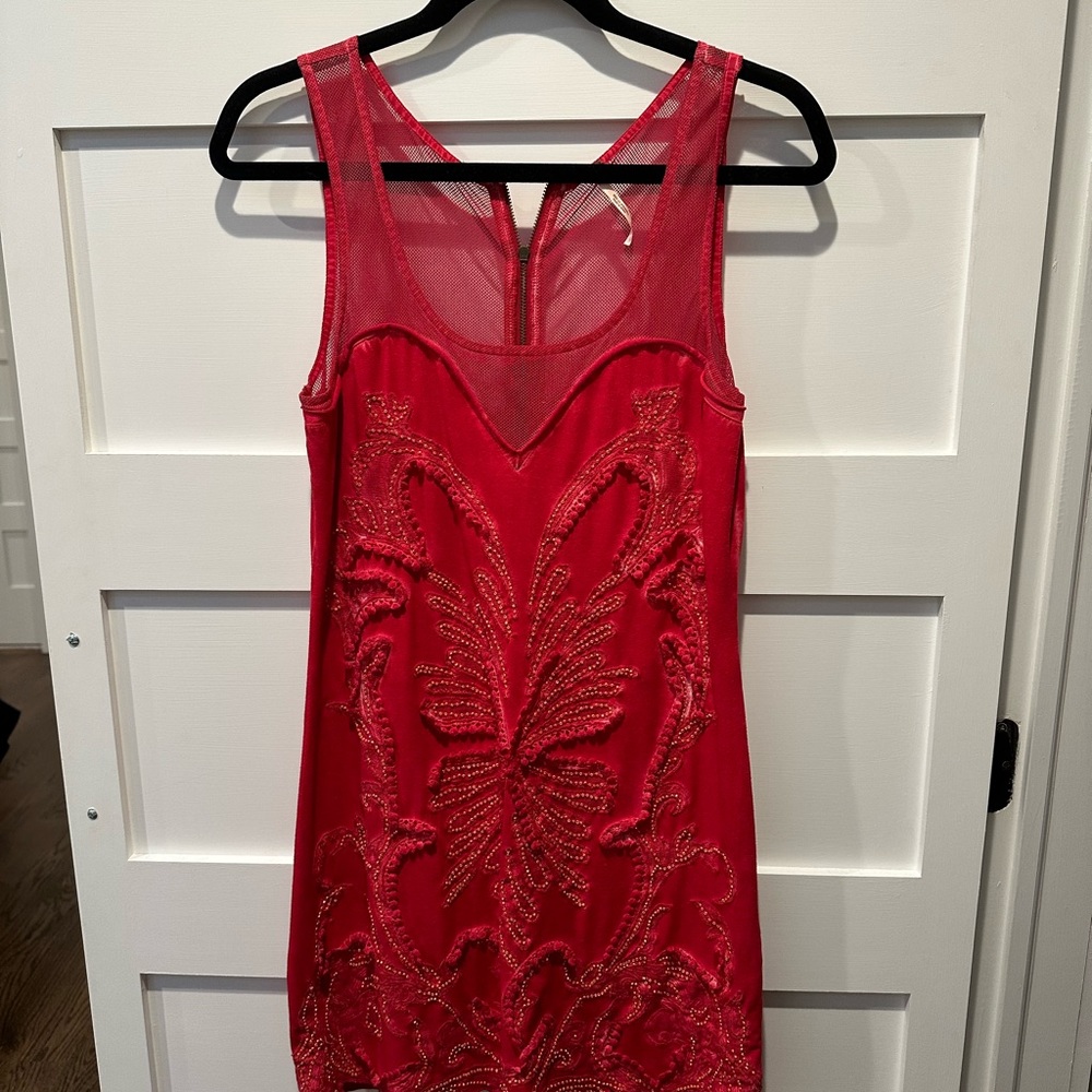 RED FREE PEOPLE DRESS